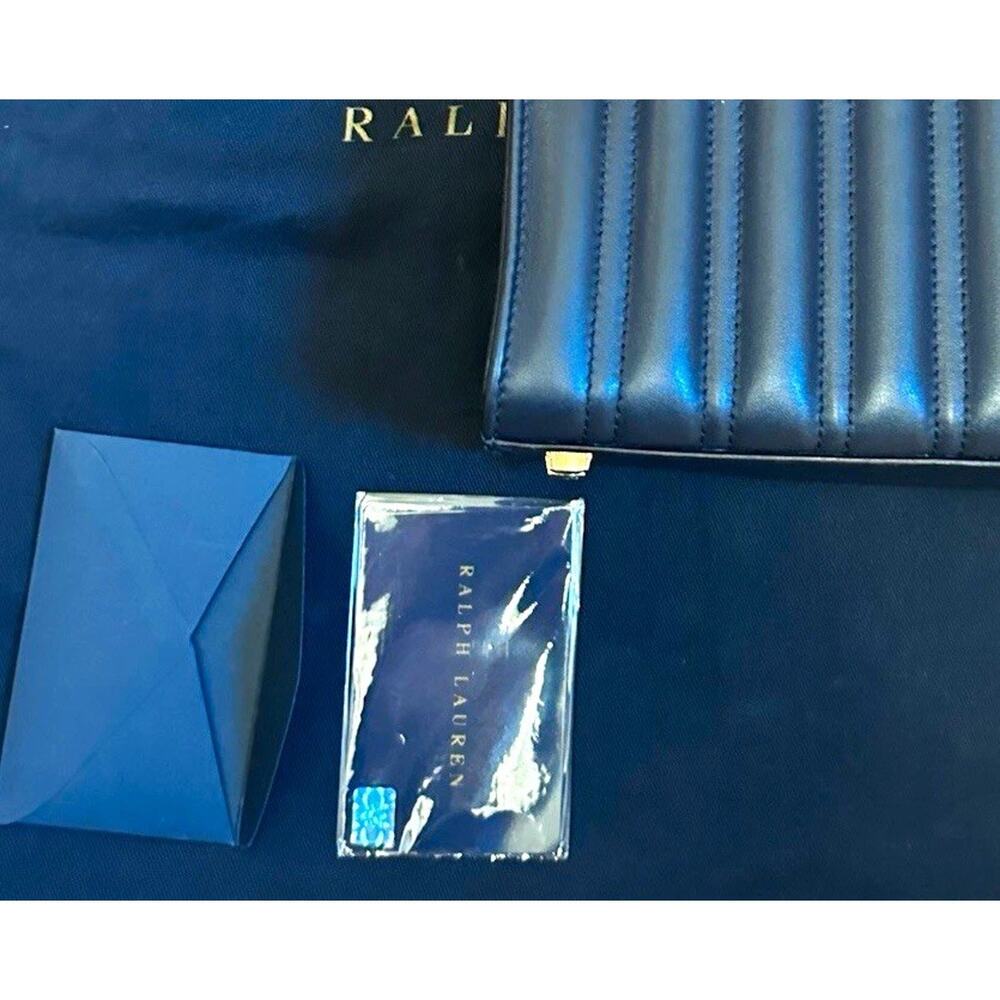 RALPH LAUREN COLLECTION Black Quilted Calfskin Mini RL50 Handbag Crossbody NWOT - Picture 2 of 2